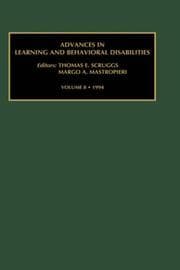Tapa de ADV LEA BEH DIS V 8 (Advances in Learning and Behavioral Disabilities)