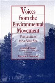 Tapa de Voices from the environmental movement