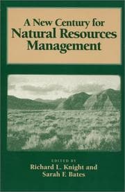 Tapa de A new century for natural resources management
