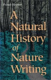 Tapa de A natural history of nature writing