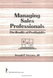 Tapa de Managing sales professionals