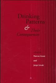 Tapa de Drinking Patterns (International Center for Alcohol Policies Series on Alcohol in Society)