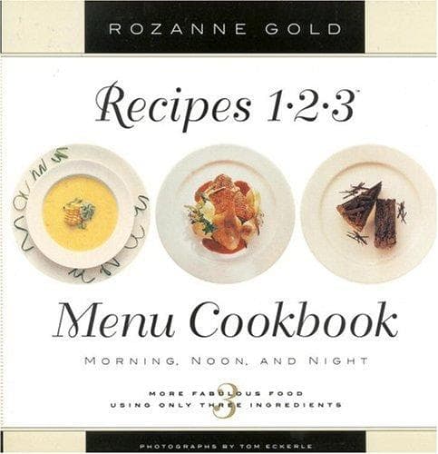 Tapa de Recipes 1-2-3 menu cookbook