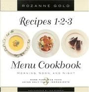 Tapa de Recipes 1-2-3 menu cookbook