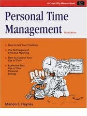 Tapa de Personal Time Management (Crisp Fifty-Minute Series)