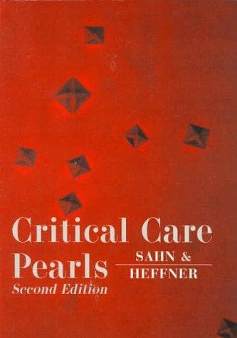 Tapa de Critical care pearls