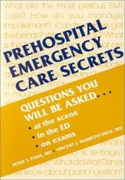 Tapa de Prehospital emergency care secrets