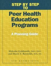 Tapa de Step by step to peer health education programs