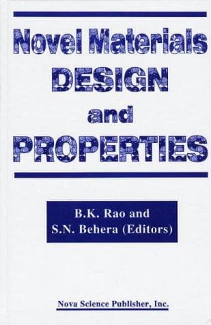 Tapa de Novel materials design and properties