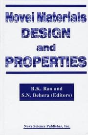 Tapa de Novel materials design and properties