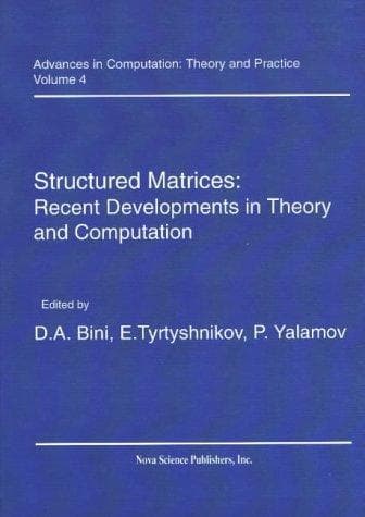 Tapa de Structured Matrices