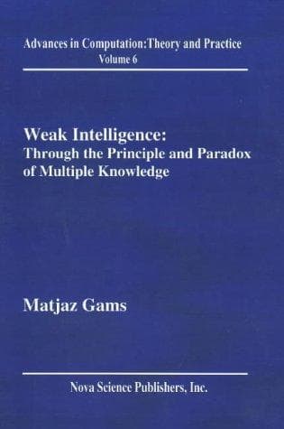 Tapa de Weak intelligence
