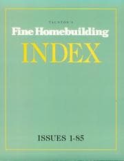 Tapa de Taunton's Fine Homebuilding Index