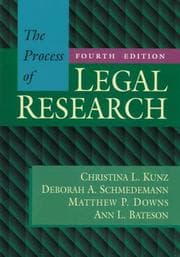 Tapa de The Process of legal research