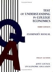 Tapa de Test of Understanding in College Economics