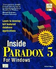 Tapa de Inside Paradox 5.0 for Windows