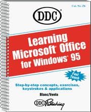 Tapa de Learning Microsoft Office for Windows 95