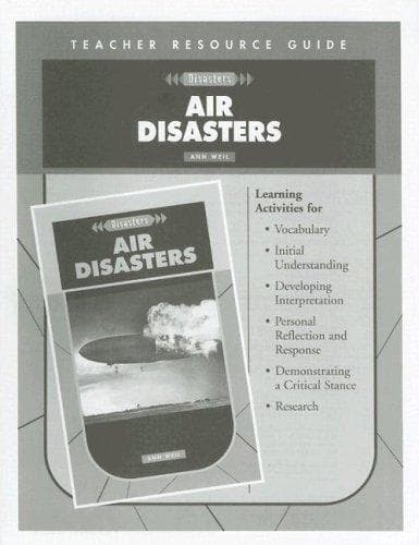 Tapa de Air Disasters Teacher Resource Guide (Disasters)