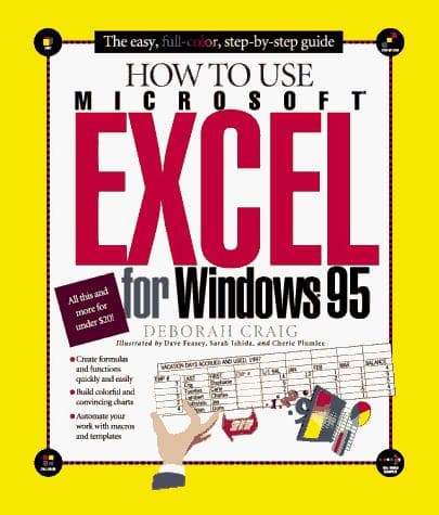 Tapa de How to use Microsoft Excel for Windows 95