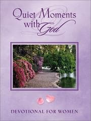 Tapa de Quiet moments with God devotional for women