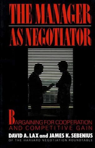Tapa de The manager as negotiator