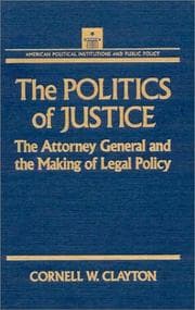 Tapa de The politics of justice