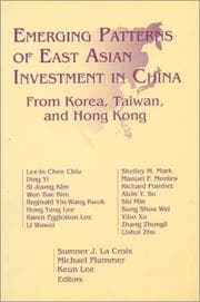 Tapa de Emerging patterns of East Asian investment in China