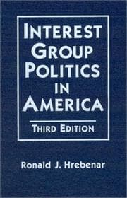 Tapa de Interest group politics in America