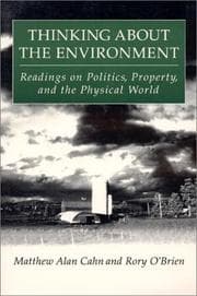 Tapa de Thinking about the Environment