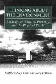 Tapa de Thinking about the Environment