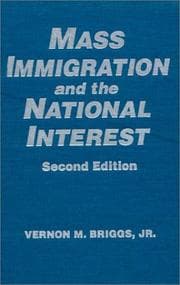Tapa de Mass immigration and the national interest