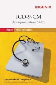 Tapa de Ingenix ICD-9-CM Professional for Hospitals 2007, Volumes 1, 2 And 3-Compact