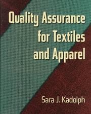 Tapa de Quality assurance for textiles and apparel