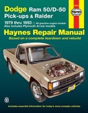 Tapa de Chrysler mini pick-ups automotive repair manual