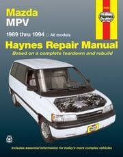 Tapa de Mazda MPV automotive repair manual
