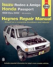 Tapa de Isuzu Rodeo & Amigo, Honda Passport automotive repair manual