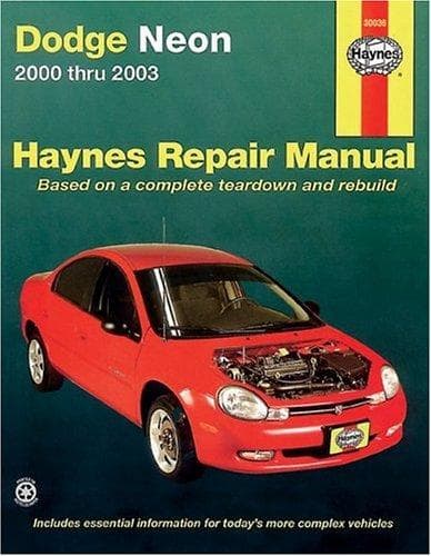 Tapa de Haynes Dodge Neon 2000 thru 2003