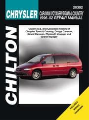 Tapa de Chilton's Chrysler Caravan/Voyager/Town & Country 1996-2002 repair manual