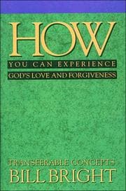 Tapa de How You Can Experience God's Love and Forgiveness (Transferable Concepts Series, Book 2)