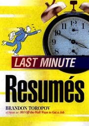 Tapa de Last minute resumes
