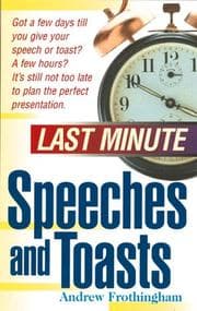 Tapa de Last minute speeches and toasts