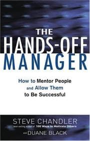 Tapa de The hands-off manager