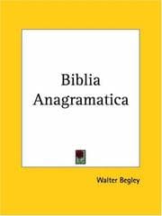Tapa de Biblia Anagramatica