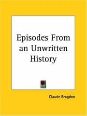 Tapa de Episodes from an Unwritten History
