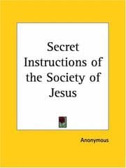 Tapa de Secret Instructions of the Society of Jesus