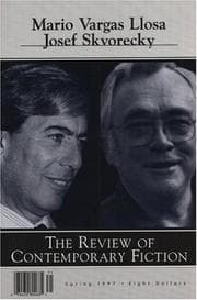 Tapa de Mario Vargas Llosa/Josef Skvorecky, Vol. 17, No. 1 Vol. XVII, No. 1