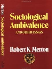Tapa de Sociological ambivalence and other essays