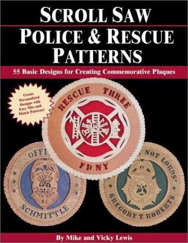 Tapa de Scroll Saw Police and Rescue Patterns