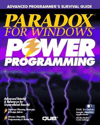 Tapa de Paradox for Windows Power Programming/Book and Disk (Advanced Programmer's Survival Guide)