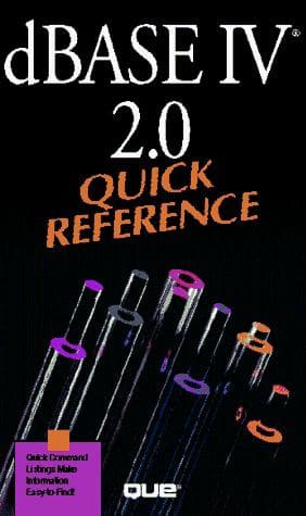 Tapa de dBASE IV 2.0 quick reference